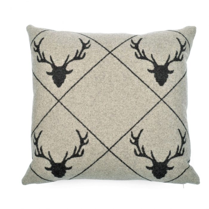 Jack Dempsey Kissenbezug Mit Hirsch-Motiv & Perlenrand – 2 Stück, Baumwolle/Polyester, Zum Besticken