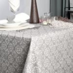 TISCHDECKE HALB LEINEN, JACQUARD, „Graz Washed“