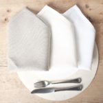 Tischdecke 100% Baumwolle, Landhausstil, „Hirsche allover Vollborte“, zweiseitig