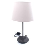 Wandlampe in Schiedeisen mit Steinbock Motiv, Alpinstil