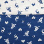 Stoff Landhausstil Tirol, „Geo Eichhörnchen natur“, Tischdecke, Kissen und Stoffabschnitte