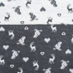 Stoff Landhausstil Tirol, „Geo Eichhörnchen braun“, Tischdecke, Kissen und Stoffabschnitte