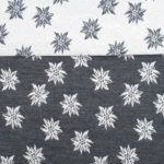 Stoff Landhausstil Tirol, „Geo Edelweiß natur“, Tischdecke, Kissen und Stoffabschnitte