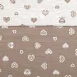 Stoff Landhausstil Tirol, „Geo Eichhörnchen bordeaux“, Tischdecke, Kissen und Stoffabschnitte