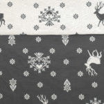 Stoff Landhausstil Tirol, Geo Hirsche braun, Tischdecke, Kissen und Stoffabschnitte