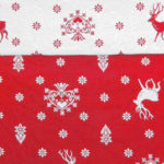 Stoff Landhausstil Tirol, Geo Hirsche braun, Tischdecke, Kissen und Stoffabschnitte