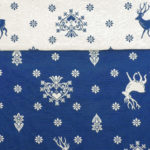 Stoff Landhausstil Tirol, „Geo cuoricini grau“, Tischdecke, Kissen und Stoffabschnitte