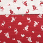 Stoff Landhausstil Tirol, „Geo Eichhörnchen braun“, Tischdecke, Kissen und Stoffabschnitte