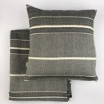„s. Oliver“ KÖPER-FLANELL-BETTWÄSCHE, geometrisch , rot / grau