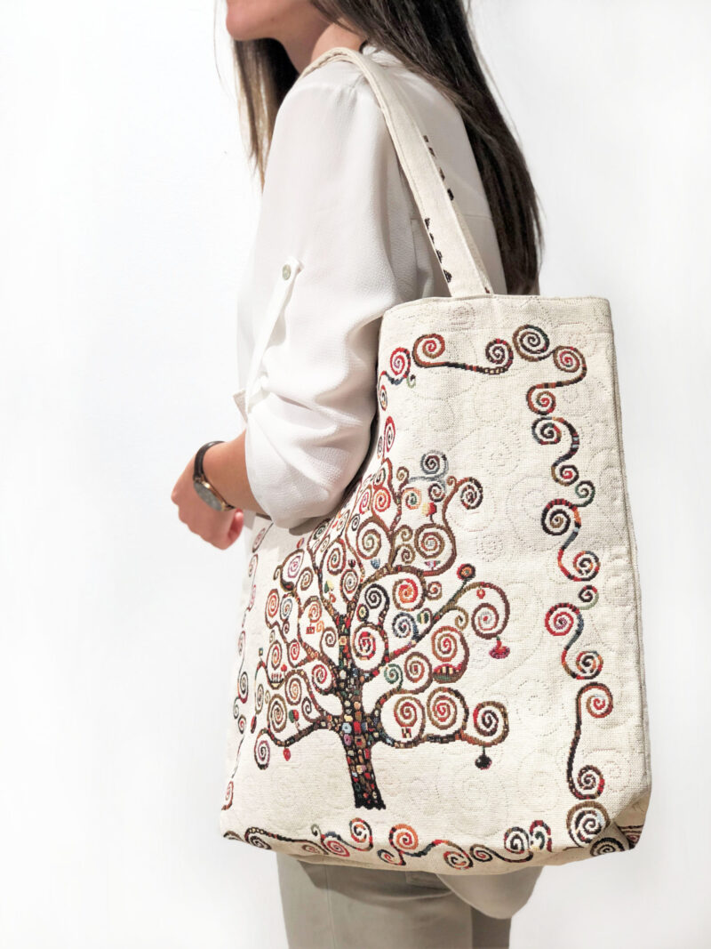 Shopper aus Gobelinstoff „V-Arboleda“, mehrfarbig