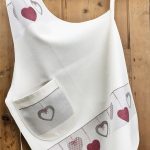 Grembiule con gufi, tessuto jacquard in diversi colori