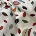 Scheibengardine im alpinen Landhaus-Stil, Shabby Chic, mit besticktem Blumenmotiv, Art. Siena – Makramee