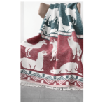 Vorhang nach Maß, rot mit Herzchen, Landhausstil Country, Meterware