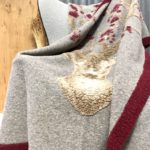 Wolldecke Edelweiß, Farbe grün, Chalet und Landhausstil, Einzel- und Doppelgröße