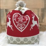 Kissen mit Tulpen Motiv, Gobelin, bunt, 44×44 cm