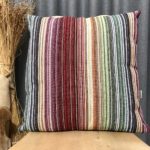 Wollkissen mit Edelweiß Motiv, Landhausstil, Farbe grau, 50×50 cm