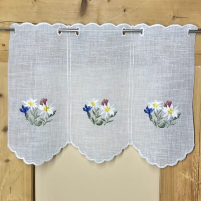 Bistrogardine, Berge, Enziane, Edelweiß, Country-Shabby-Chic – 6965, Höhe 35 cm