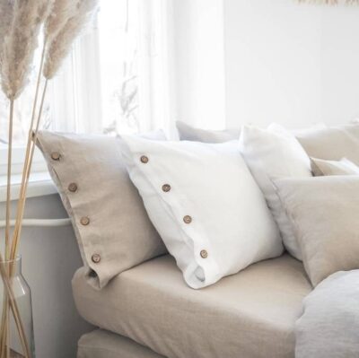 Bügelfreie Bettwäsche aus 100% Baumwolle Stone-washed, Einzelbett und Doppelbett, Farbe Grau Bügelfreie Bettwäsche aus 100% Baumwolle Stone-washed, Einzelbett und Doppelbett, Farbe Grau