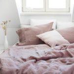 Bügelfreie Bettwäsche aus 100% Baumwolle Stone-washed, Einzelbett und Doppelbett, Farbe Beige