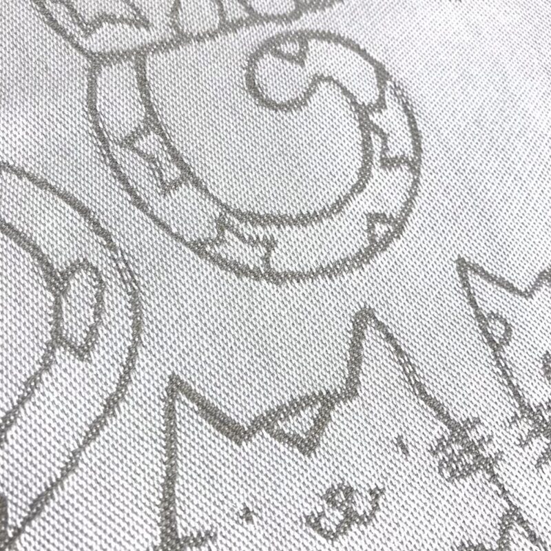 Geschirrtuch mit Katzenmotiv, beige, 43×65