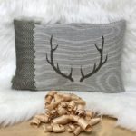 Landhaus Badetuch in Frottee mit Leinenborte, Farbe Anthrazit, 150 x 100 cm