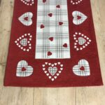 Teppich mit Edelweißmuster, tiroler Stil, grau, BRAIES