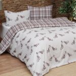 Bettwäsche nach Maß mit Katzen und Herzen, grau und rot, MICI