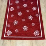 Teppich mit Edelweiß muster, tiroler Landhausstil, beige, BRAIES