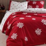 Bettwäsche nach Maß mit Edelweiss, für Doppelbett und Einzelbett, beige grau, BRAIES