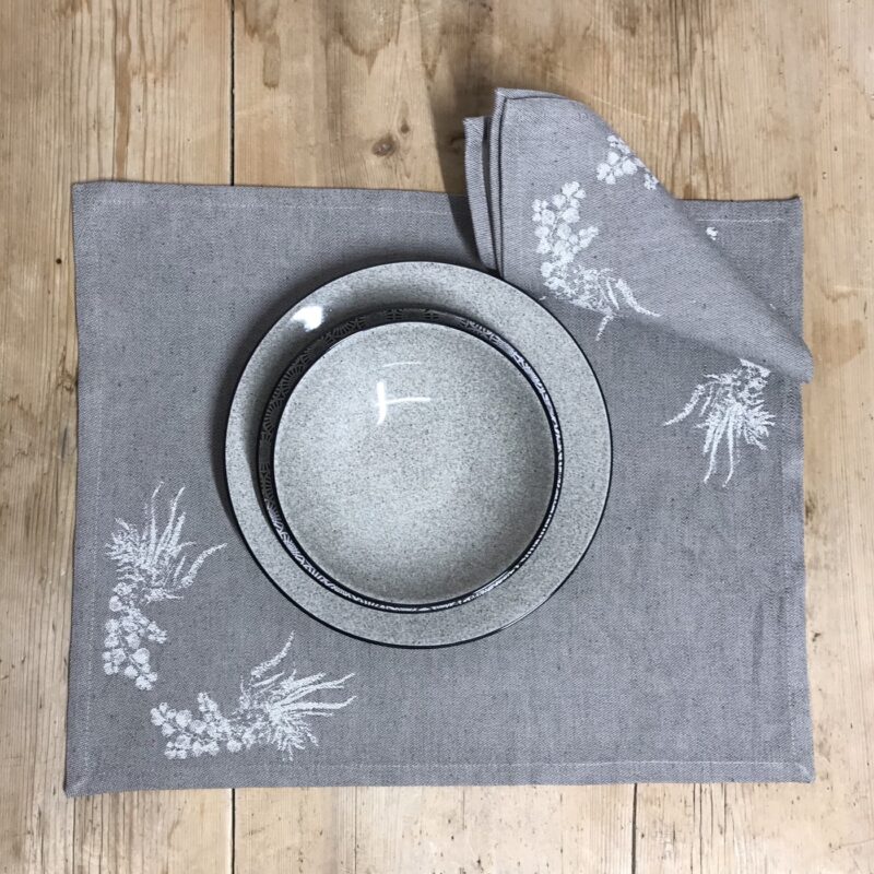 Tischset Platzset, geschmücktes Hirschgeweih, ALPINE CHIC