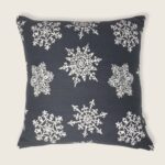 Vorhang mit Berg Motiv aus Kunstloden, Farbe rot bordeaux, 135×260 mit Ösen