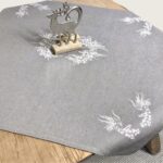 Tischset Platzset, geschmücktes Hirschgeweih, ALPINE CHIC