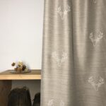 Gardine Store mit Edelweiß nach Maß, alpiner Chalet- Stil, CADORE