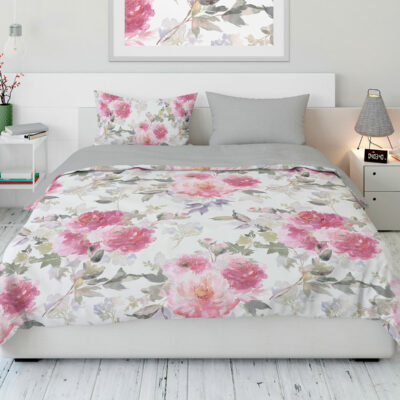 Bettwäsche mit Blumen im floralem Design, Frühlingsmuster, AOSI