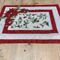 Tischset mit WEIHNACHTSSCHLITTEN 35x45cm, Gobelin Stoff