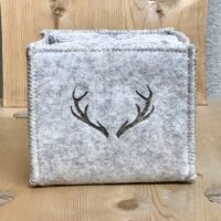 Wolldecke mit Blumen, Farbe beige mit braunen und grünen Farben, Chalet und Landhausstil, 150×170 cm + Doppeldecke