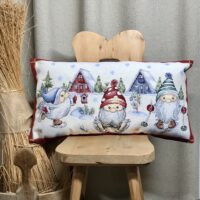 Tischset mit WEIHNACHTSSCHLITTEN 35x45cm, Gobelin Stoff