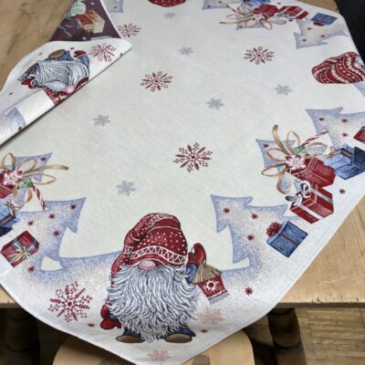 Mitteldecke 90×90 WEIHNACHTSZWERGE, Gobelin