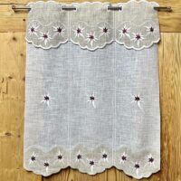 Scheibengardine Küche mit Mohnblumen, nach Maß, M-7648