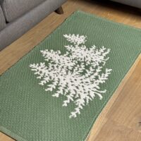 Teppich Landhausstil für Küche, Bad und Schlafzimmer, HIRSCHKOPF, Doubleface Taupe und Beige