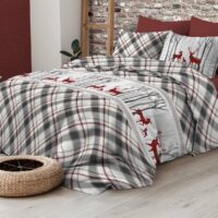 Bettwäsche Schäfchen, für Doppelbett und Einzelbett, beige, PECORELLE