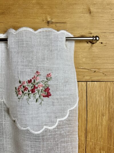 Scheibengardine für Küche besticktem Fenstermuster, M-7798