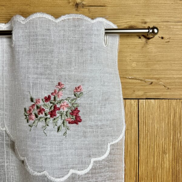 Scheibengardine für Küche besticktem Fenstermuster, M-7798