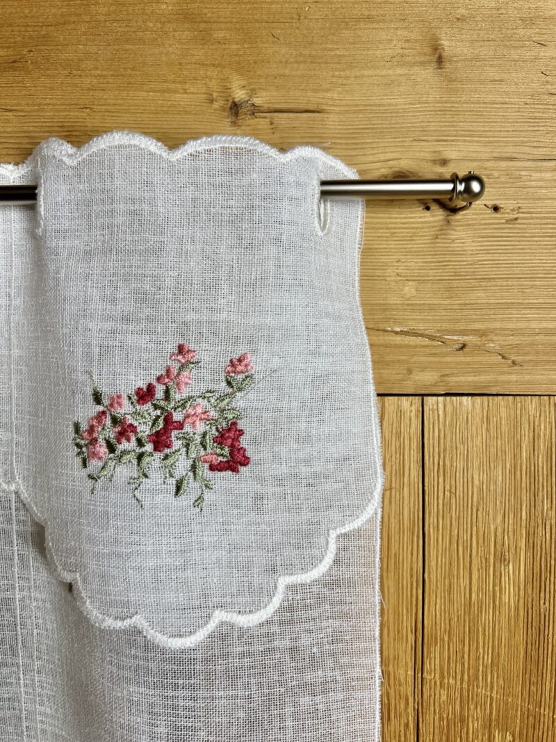Scheibengardine für Küche besticktem Fenstermuster, M-7798