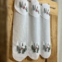 Scheibengardine für Küche besticktem Fenstermuster, M-7798