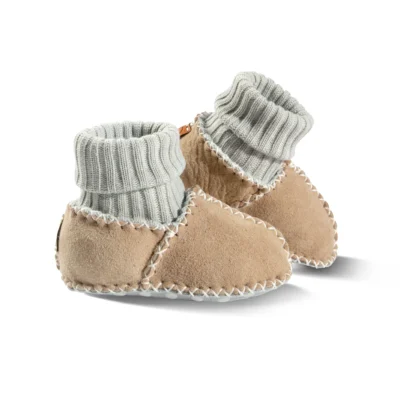 Baby Patschen „Patscherl“ aus 100% Lammfell, Farbe beige