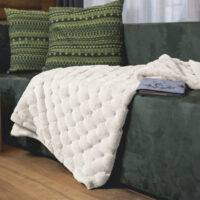 Scheibengardine Küche mit Roten Herzen Bestickt – Tiroler Landhausstil Bistrogardine Weiß/Rot – Modell Z-3717