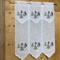 Spitzengardine mit Herzen und Blumen für Fenster, Shabby Chic, Tiroler Landhausstil